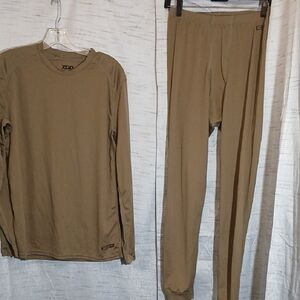 XGO Tan Long Sleeve Shirt and Pants Set Sz M Men